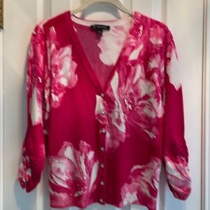 INC button down sweater